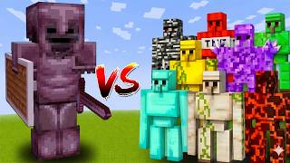 Wither Skeleton Boss vs All New Golems – Wither Bones Titan and Golem Bosses | Epic Minecraft Battle
