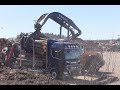 Volvo L180H High Lift & Scania R650 6X4 Timber Truck (4K)