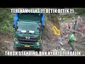 TEREKAM JELAS!!! Truck Standing Dan Nyaris Terbalik, Semua Orang Berlari dengan Cemas