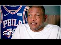 Doc Rivers reacts to Paul George's slight, discusses coaching Embiid and Simmons | SportsCenter