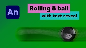 Animate an 8 ball with text reveal - Adobe Animate beginner tutorial