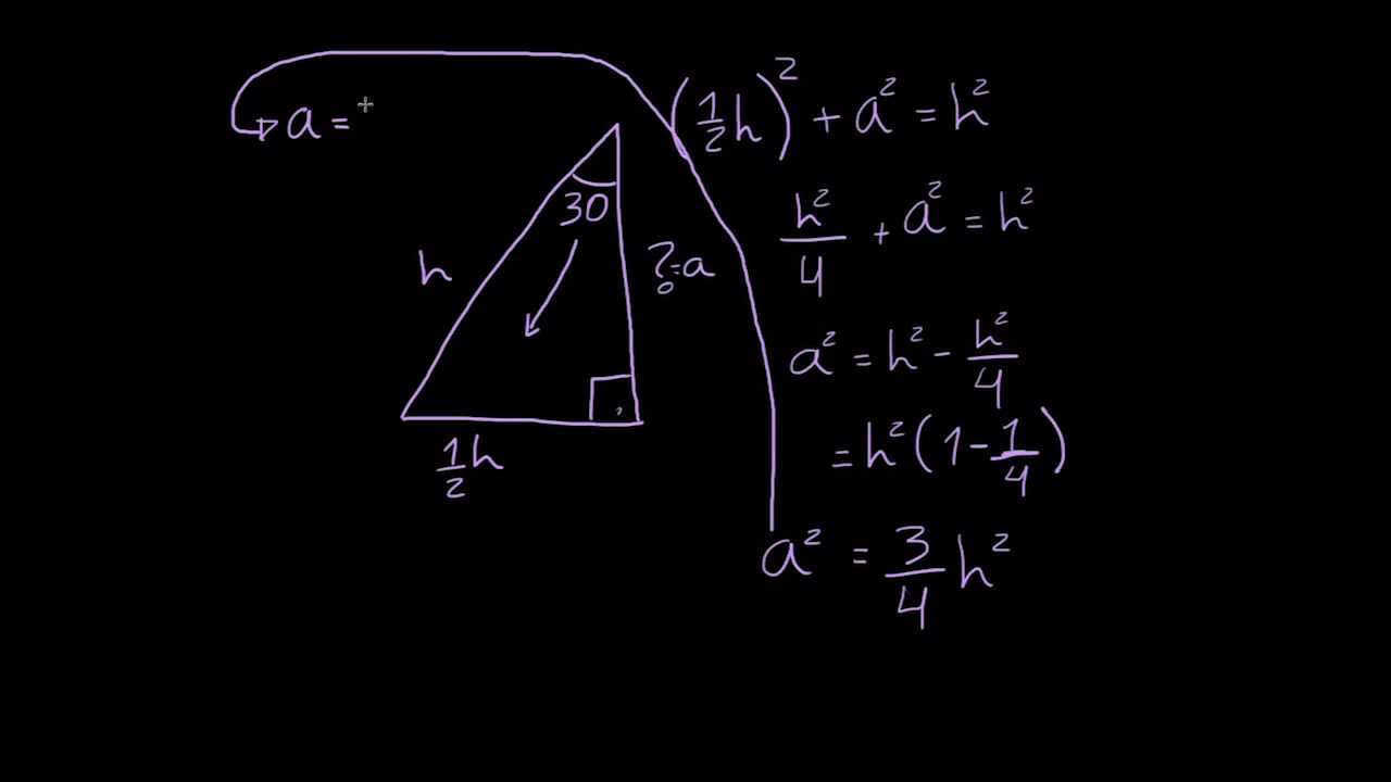 Formule Triangoli Rettangoli 30 60 90