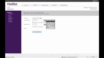 Apply leave in HeeRee internet staff leave application system