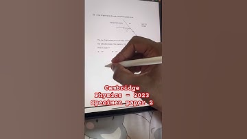 Q23 2023 Specimen paper 2 | Cambridge IGCSE physics