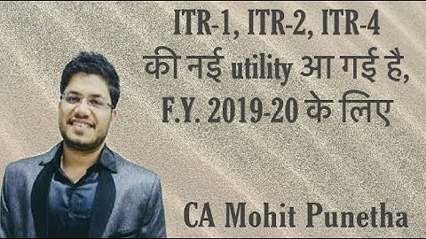 ITR-1, ITR-2, ITR-4 (A.Y. 2020-21), with Changed Effects of N/N 35/2020@TaxGupshup