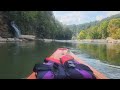 Almost turned the kayak over at Rock Island State Park Tennessee