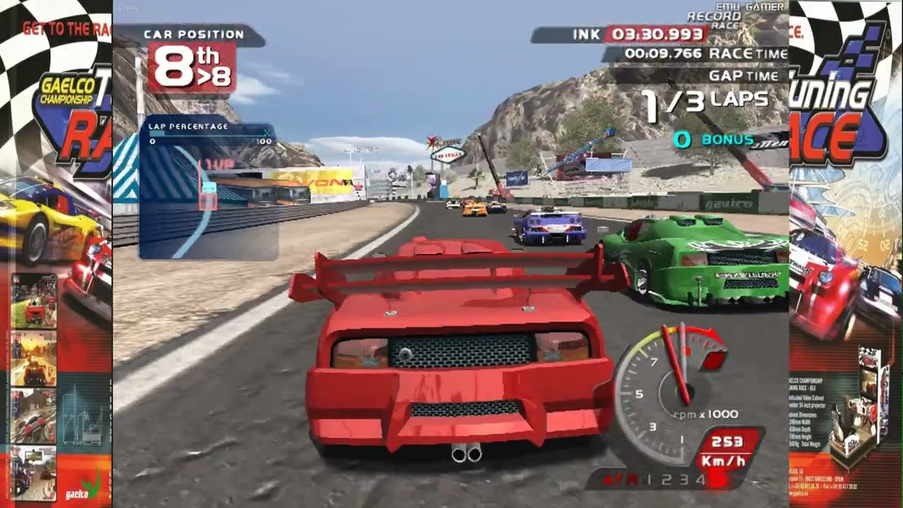 Gaelco Championship Tuning Race 2005 - 4K gameplay (Teknoparrot)