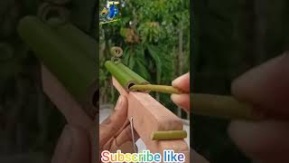 Bamboo creations with mini wooden Craft #Slingshots #Bambooart #Diy #wooden #Mini