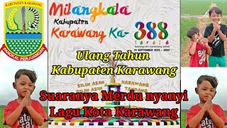 Ulang Tahun Kabupaten Karawang//cover lirik Lagu Kota karawang ,suara penyanyi asli Kang yores