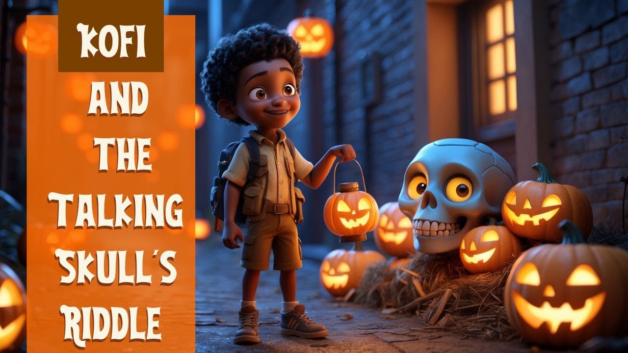 Human Skull Riddle Kofi and the Talking Skull's Riddle | Halloween Cartoons for Kids ...