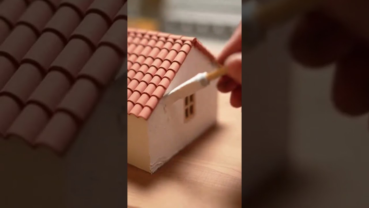 I Built a Miniature Cottage From Scratch 🏡 | Tiny House With Realistic Roof & Lawn