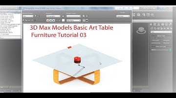 3D Max Models Basic Art Table Furniture Tutorial 03