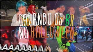 CAÇANDO BRASILEIROS no Halloween 🇰🇷 Tiktokers na Coreia (vlog 5)