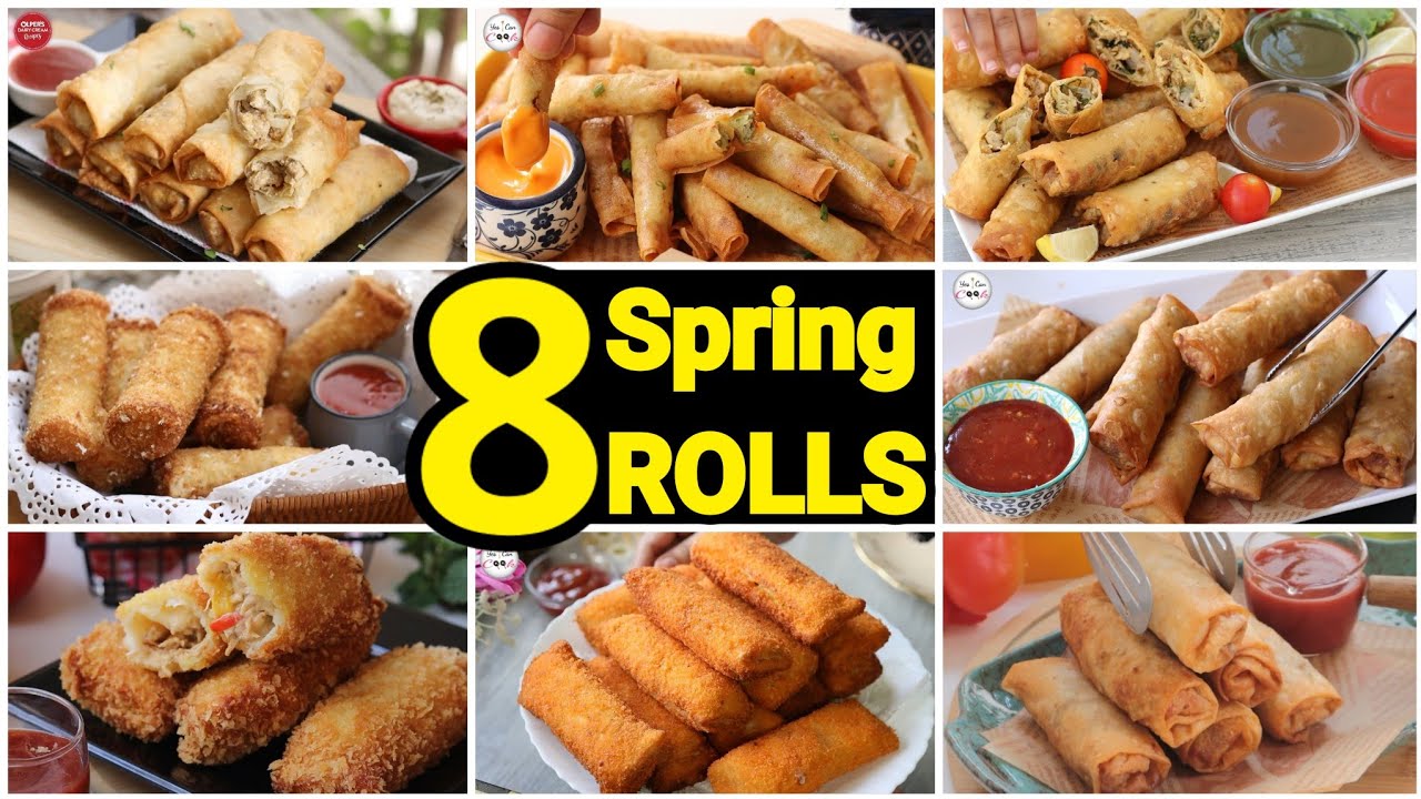 8 DIFFERENT SPRING ROLL RECIPES / Ramadan Special Recipes