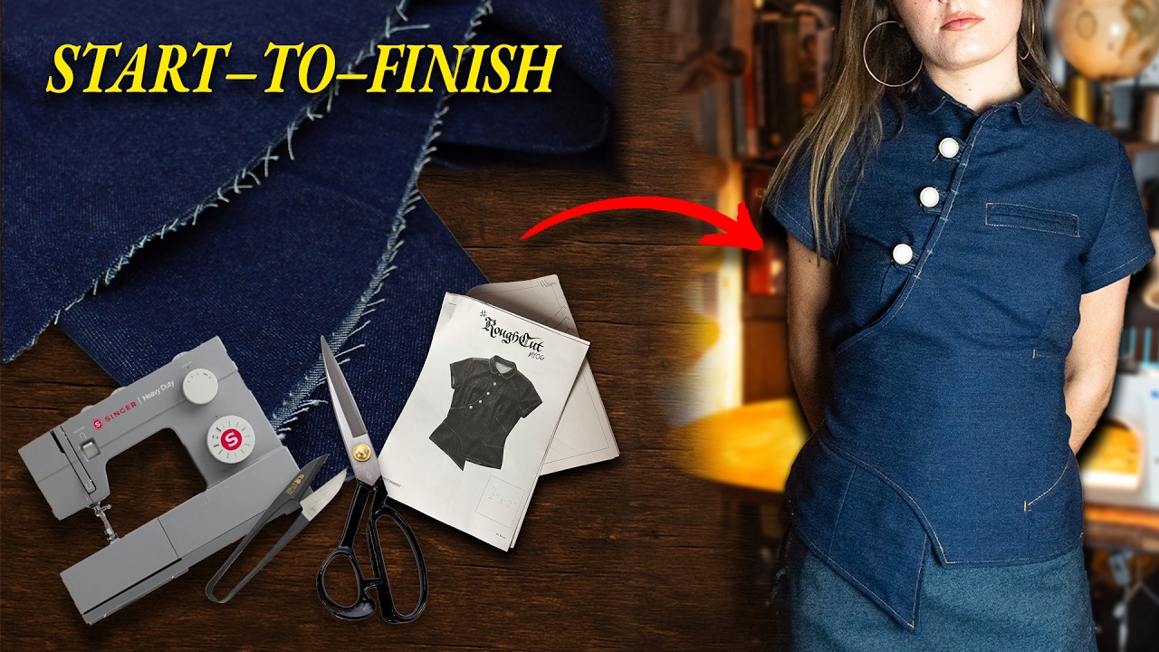 Asymmetrical Japanese Wrap Shirts — A Complete Start-to-Finish