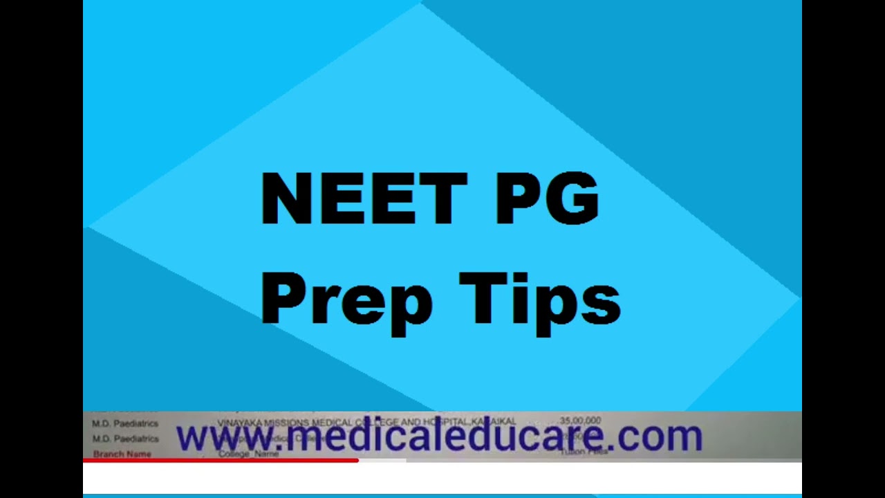 #NEET #PG #Preparation: Tips for Improving Your Score in #Clinical Questions .