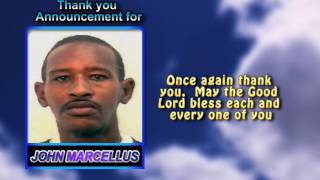 JOHN MARCELLUS THANK YOU