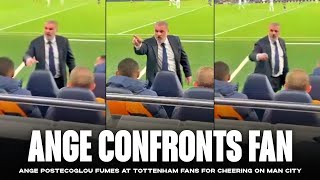Ange Postecoglou CONFRONTS fan for supporting Man City! 😤