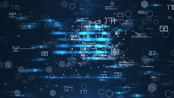 2735  - Tech Digital matrix programing Logo Reveal stings animation intro