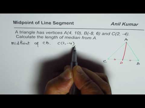 Video: Jak Zjistit Délku Mediánu V Trojúhelníku