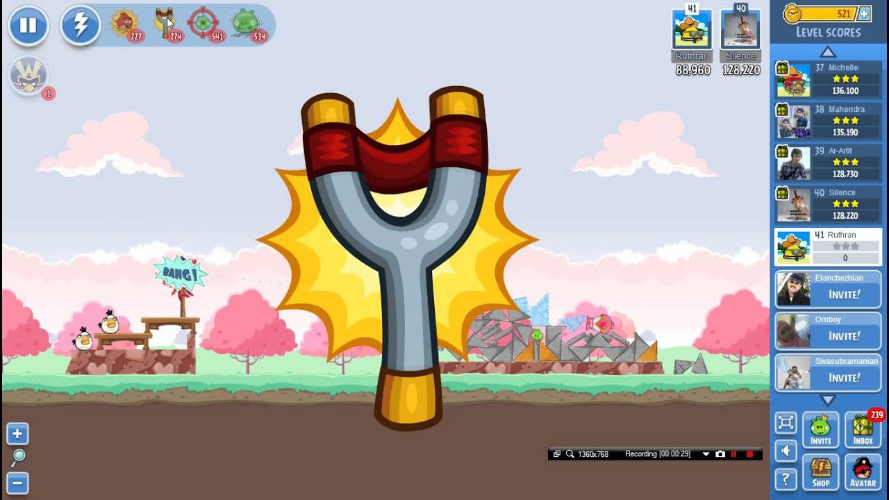 Angry Birds Friends Weekly Tournament Valentine Tournament Week 39  Level 6 Score:-158320