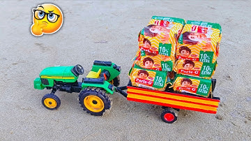 Diy Tractor Stuck In Mud With Parle G.  Mini Science project Part 4 || @MiniCreatorYt