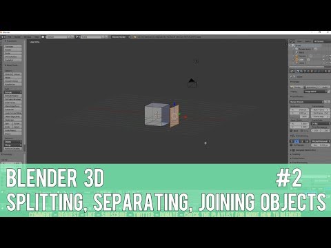 Blender 3D - Quick tips - Splitting, Separating and Joining Objects - Random Tutorial