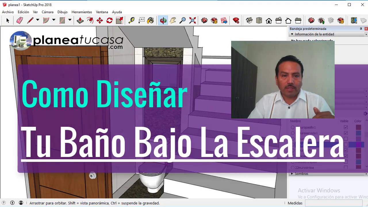 Como Diseñar Tu Baño Bajo La Escalera. 6/7 - YouTube