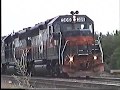 GRS train 269 with Springfield Terminal Rail Crane Dover NH 9/12/98