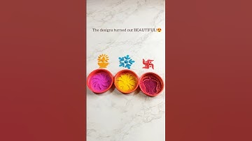 Diwali Rangoli TOOLS✨Rangoli Stamp Set👌from AMAZON #rangoli #rangolitools #stencilart