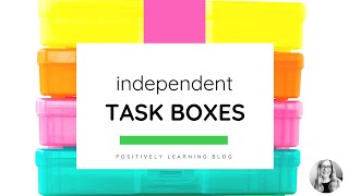 Task Boxes in the Resource Room Setting Profile