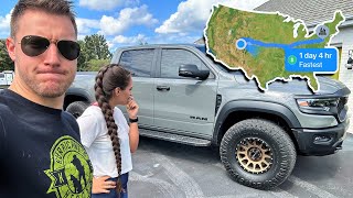 Can he drive 30 hours without stopping?! Colorado to PA in a New Ram TRX…
