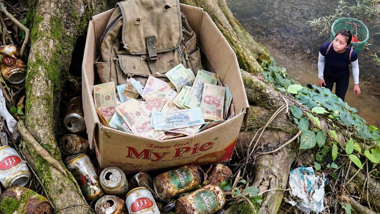 A Rusty Box by the River Hid a Backpack Stuffed With Cash and Valuables