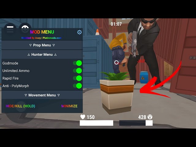 Hide Online 4.9.3 Mod Menu  AntiBan, GodMode, Unlimited Ammo