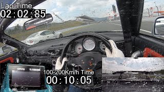 MR-S 最高速   100-200Km/h加速+α   富士スピードウェイ  2ZZ換装 (MR2  spyder) MAX SPEED TRY