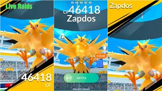 Live Zapdos Raids | Pokemon Go | Yagnik009