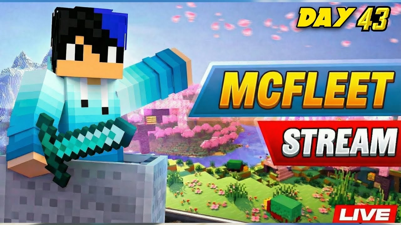 McFleet NEW SEASON 2 DAY 43🔥| Minecraft LIVE with Friends – Epic Survival Adventure Begins! 