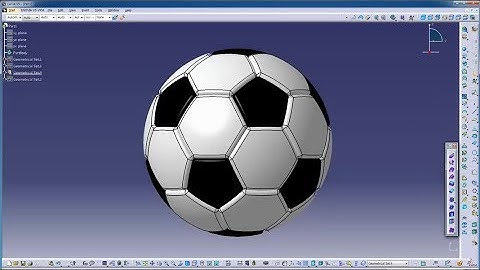 CATIA TUTORIAL | HOW Create 3D SOCCER BALL (CAD CAM CAE ANSYS PROE CREO  FEA UGNX)