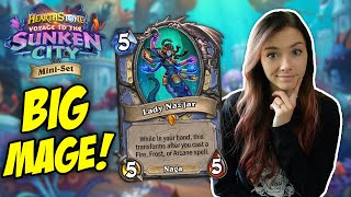Lady Naz'Jar & Snapdragon in BIG SPELL MAGE!? | Alliestrasza Hearthstone | Voyage Mini Set