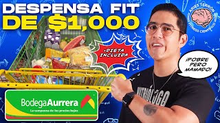DESPENSA FIT de $1000 PESOS en AURRERÁ 💪🏼 (HECHA por NUTRIÓLOGO)