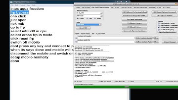 Intex Aqua Freedom Google Account Bypass Frp One Click