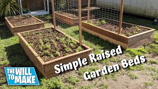 How To Build Simple Raised Garden Beds Out Of Cedar Fence Pickets | Woodworking | DIY | TWTM