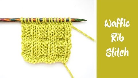 How to Knit: Waffle Rib | Easy Knit & Purl Stitch Pattern | Knitting Tutorial for Beginners