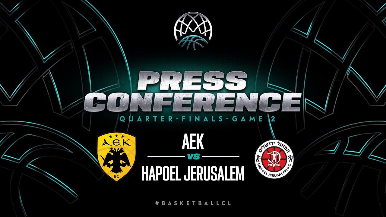 AEK v Hapoel Jerusalem - Press Conference