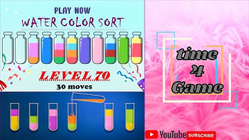 WATER COLOR SORT level 70...30 moves