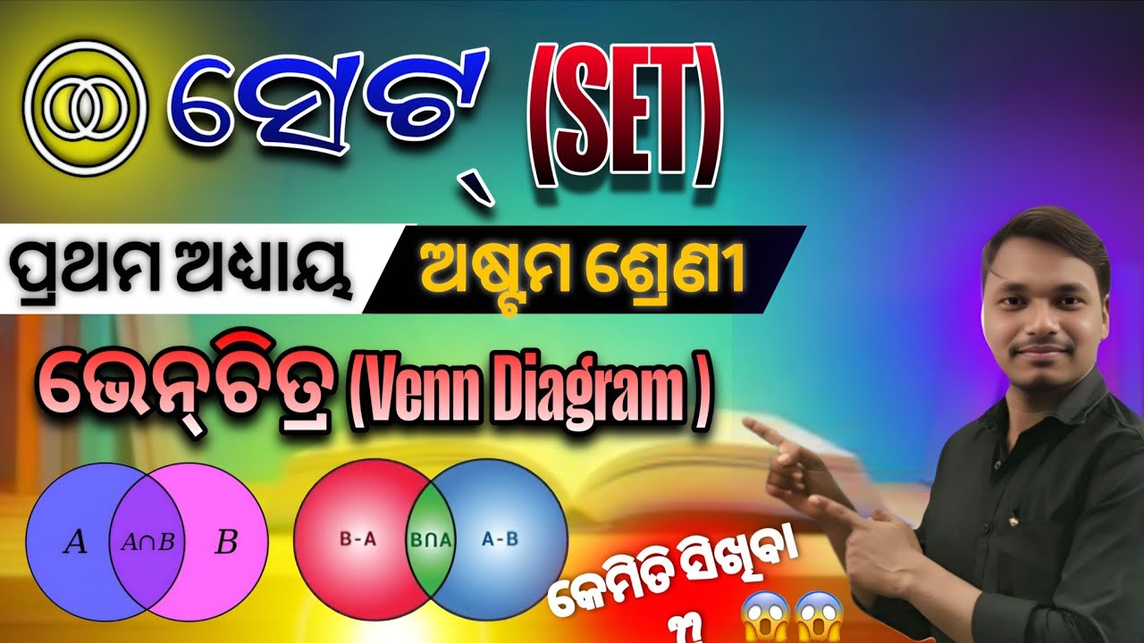 Set (ସେଟ୍) class 8 math // basic concept of sets // maths beginning ...