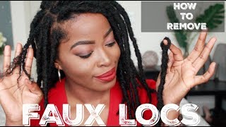 HOW TO REMOVE FAUX LOCS INSTALLED USING THE KNOTLESS METHOD