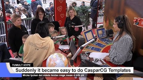 Easy way to create HTML Templates for CasparCG With Tumult HYPE.