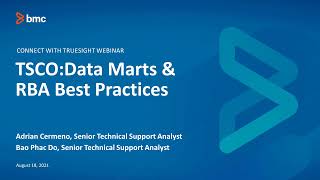 BMC TSCO: Webinar - Data Marts & RBA Best Practices