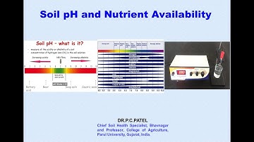 Soil pH and Nutrient Availability By Dr. P.C. Patel
